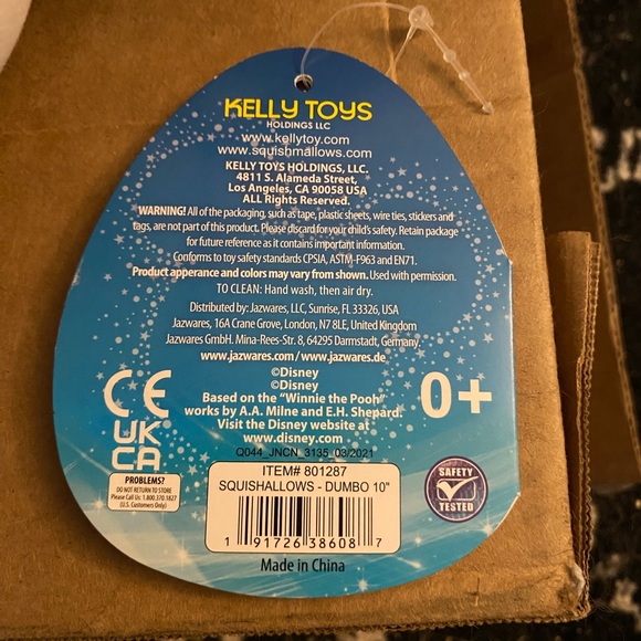 NWT 10” Dumbo the elephant Disney Squishmallow - Picture 6 of 6